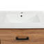 Meuble-lavabo de salle de bain 24 po avec lavabo en céramique, meuble de rangement moderne