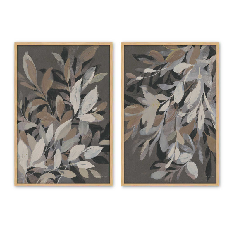 Ensemble de 2 reproductions de pétales de minuit, 24 po x 18 po, Érable américain