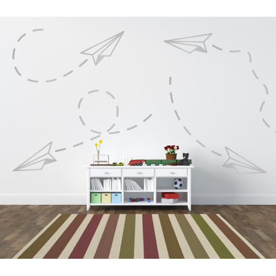 Adhésif décoratif papier avion