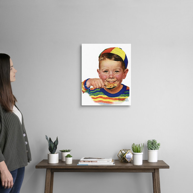 Bonnet, art mural sur toile, H 20 po x l 16 po x P 1,25 po, Toile tendue