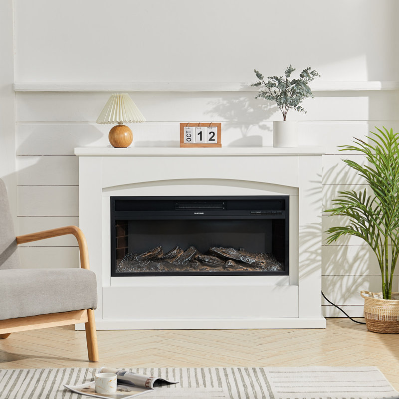 built-in electric fireplace