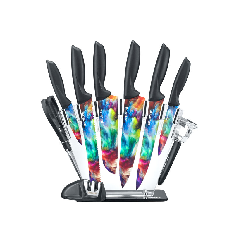 PurpleChef 10 Piece Stainless Steel Assorted Knife Set