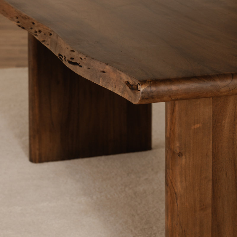 Lila Large Dining Table Brown, 30" H x 78" L x 40" W