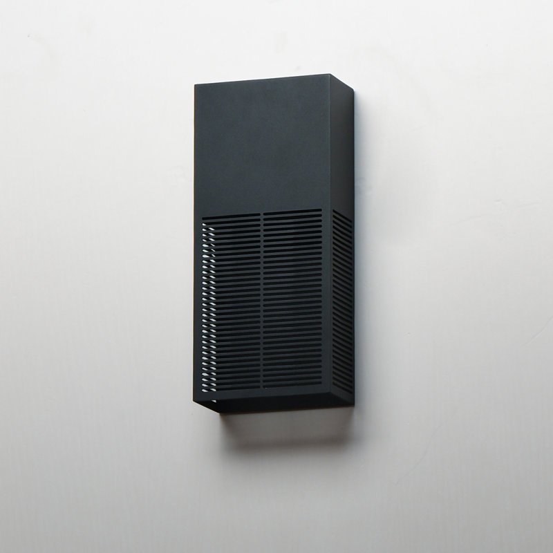 Grate-Outdoor Wall Mount, Black