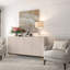 60cm Metal Table Lamp with Linen Shade-1411819439