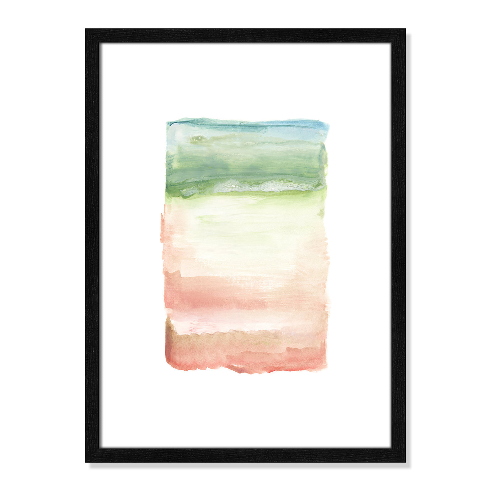 Nabi "Skye I" Print, 23" H x 17" W x 0.75" D, Black Framed Paper