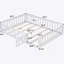 Lit plateforme double pleine grandeur avec clôture et porte-1875236267