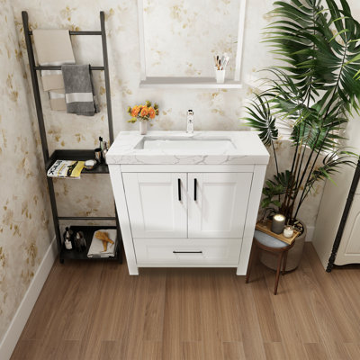 Hyle 35.4'' Single Bathroom Vanity With Top