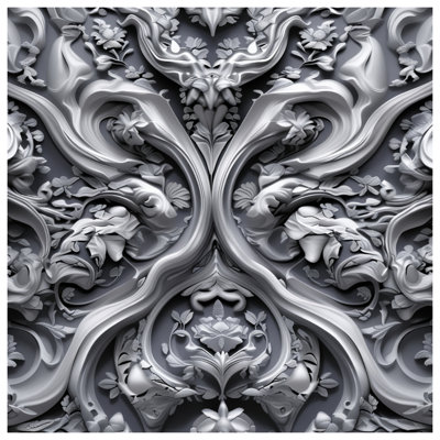 Intricate Baroque Floral Comforter