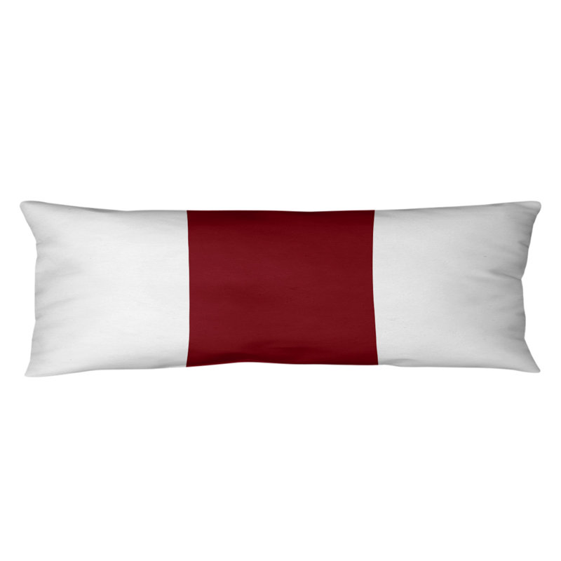 Polyester Medium Pillow, White/Garnet Middle, Tennessee Football
