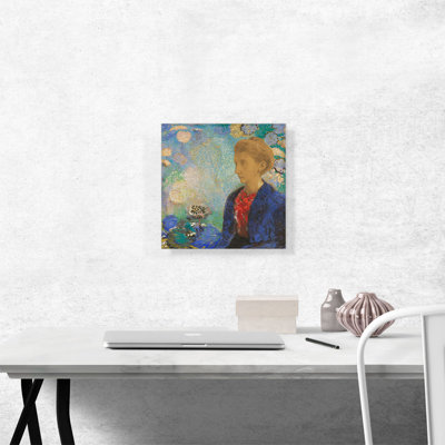 "Baronne de Domécy 1900" par Odilon Redon, reproduction d'art sur toile tendue