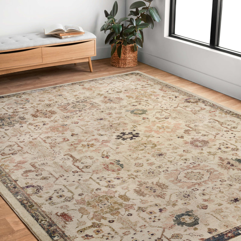 Febbas Performance Oriental Indoor Rug, Rectangle 9' x 12'