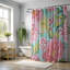 Seasonal Floral Motifs - Rideau de douche standard 1 pièce-1234763367