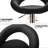 Swivel Upholstered Adjustable Height Counter Stool with Metal Frame-366193131
