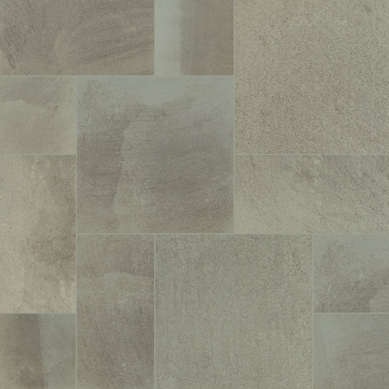 Ensemble de motifs de pavé en porcelaine Duravia (192 pieds carrés / unité, 9 pièces), Azurith