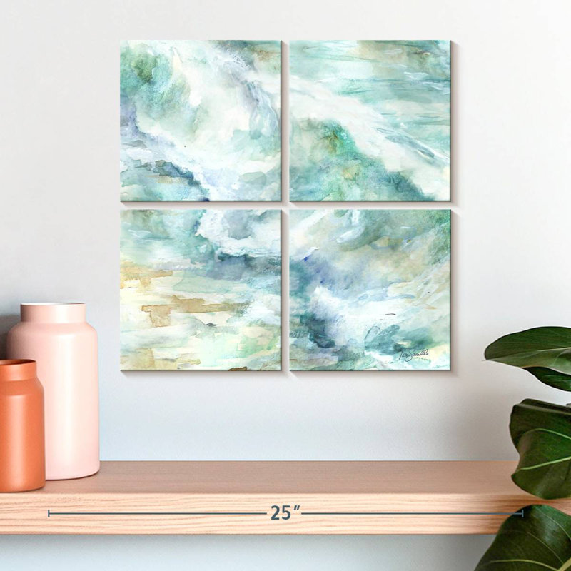Avery Crashing Ocean Waves I, 18" H x 18" W