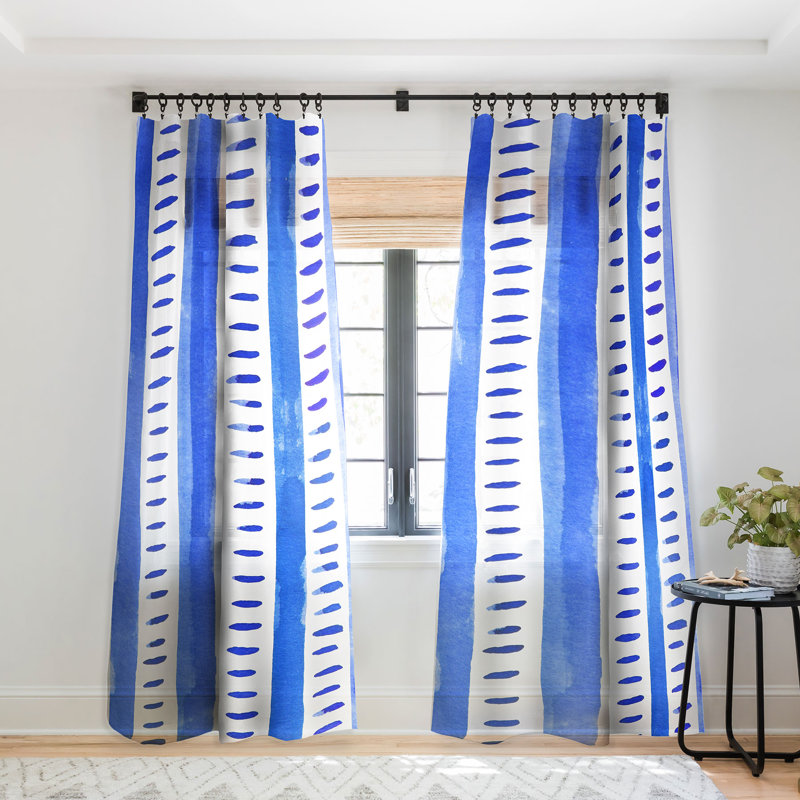 Rideau en polyester Claunch, L 50 po x L 96 po