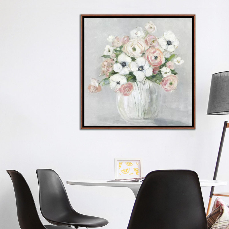 «Garden To Table I» par Sally Swatland - impression d'art graphique, 37" H x 37" W x1.5" D, Pas de tapis