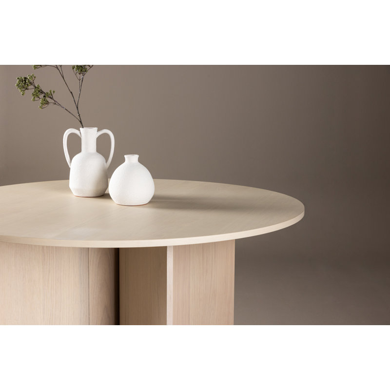 Bharma Round Dining Table, White