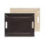 Plateau de service et napperon convertible 2-en-1 Freeform Freeform, similicuir de qualité supérieure - plateau repose-pieds, plateau de canapé et plateau de recouvrement avec poignées, réversible - chocolat et crème-1600884450-1583432115