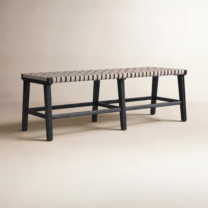Bilbrook Upholstered Bench, Charcoal
