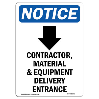 Contractor Material Sign