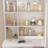 Modern Dressing Table with LED-lit Mirror and Hidden Storage