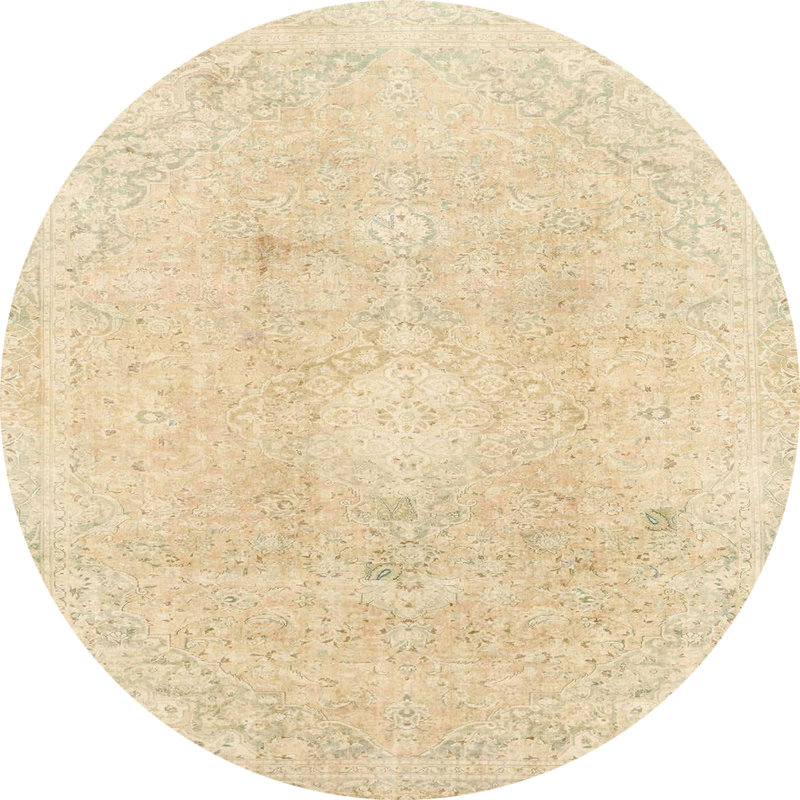 Abstract Indoor Rug, Round 3'