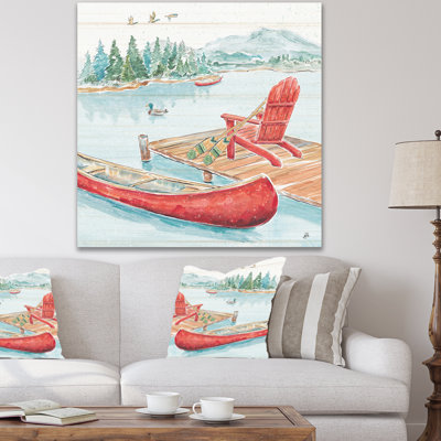 «Lake Moments IV», reproduction d'art sur toile tendue