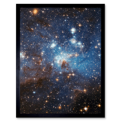 Hubble Space Telescope Star Forming Region LH 95 Cloud - Single Picture Frame Print