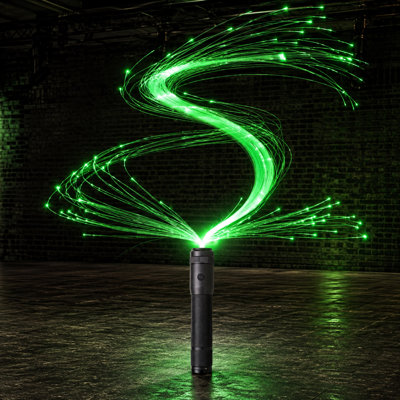 Rechargeable 6ft Fiber Optic Pixel Dance Whip with 360° Swivel and 36 Modes for Raves, Party Dancing, EDM, Music Festivals and Shows
