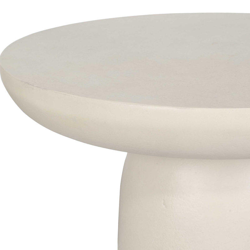  Joppa White Outdoor Accent Table, White