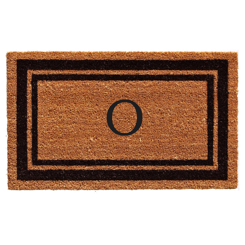 Tapis d'entrée antidérapant Stortz, Brun / Noir, O, Rectangle 2 pi x 3 pi