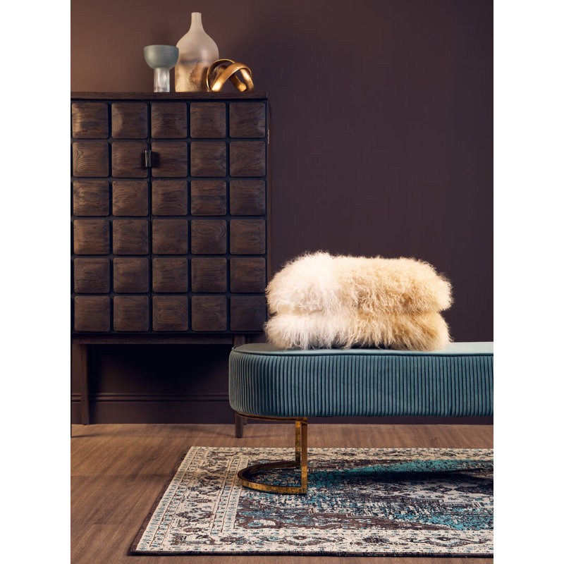121cm Wide Velvet Standard Ottoman
