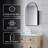 Hogsett Surface-mounted/Recessed Arch Bathroom Medicine Cabinet with Mirror with Adjustable Shelf-828371523
