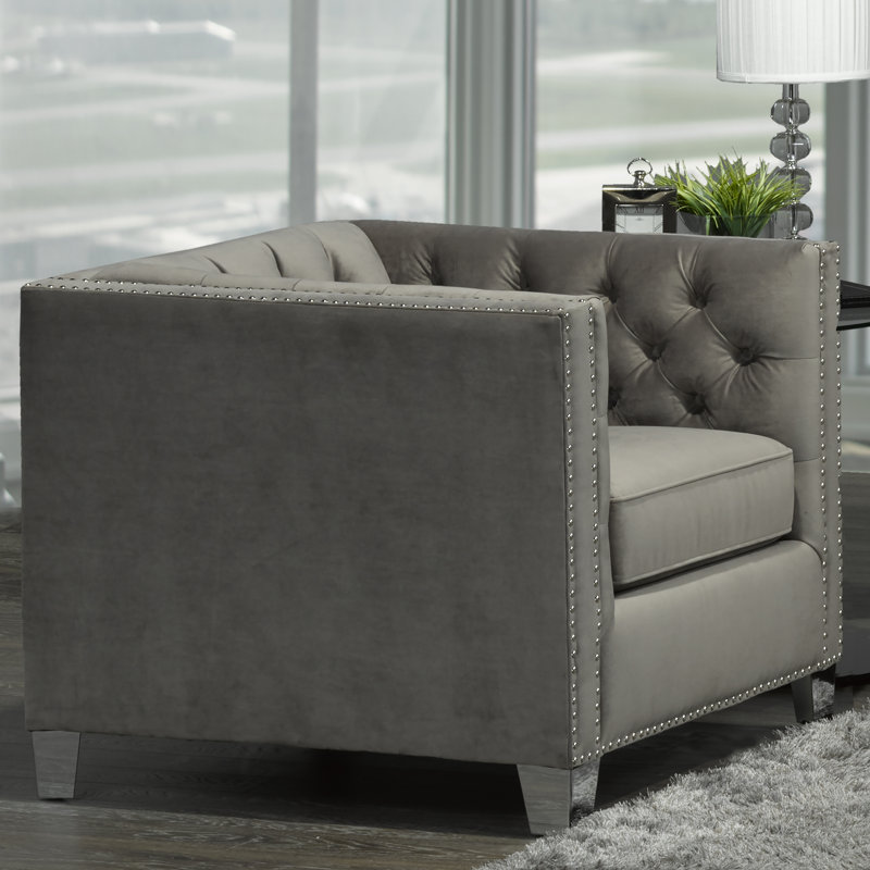 Fauteuil Shepshed, Gris