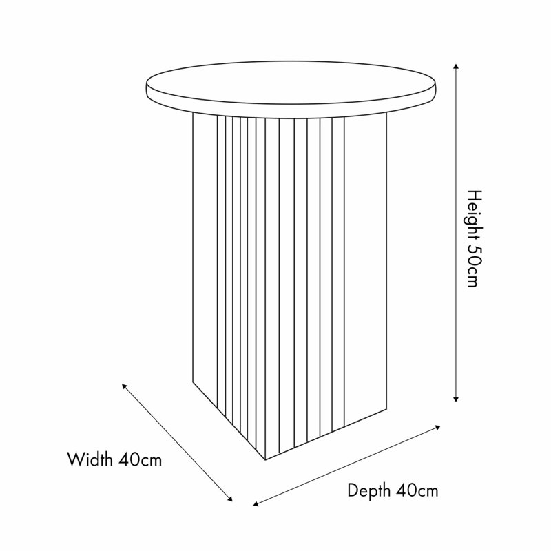 Eliam Pedestal End Table