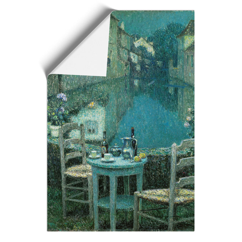 Small Table in Evening Dusk by Henri le Sidaner - Frameless Print, 59cm H x 42cm W x 0.1cm D