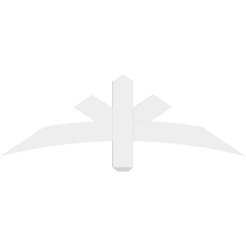 Support de pignon Alberta Alberta, H 16 po x l 48 po (pas: 8/12), P 2 po x F 6 po, PVC