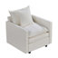 Fauteuil de lecture rembourré en tissu-879411428