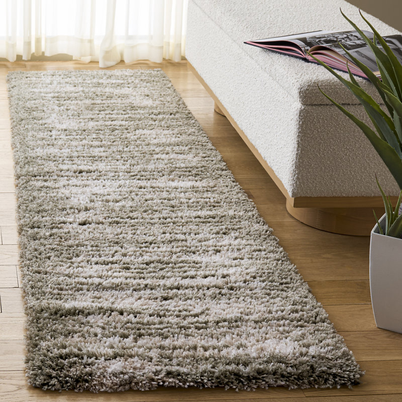 Atlantis Shag 104 Performance Abstract Rug, 2'-2" X 8'-0" Runner