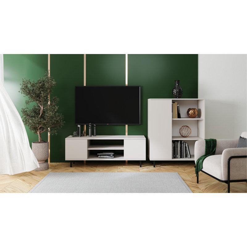RTV Focus cashmere, Beige/Black, 35cm H x 135cm W x 40cm D