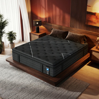 Extra Firm King Mattress, 14 Inch Hybrid Mattress with Gel Memory Foam & Pocket Springs for Back Pain Relief and Edge Support