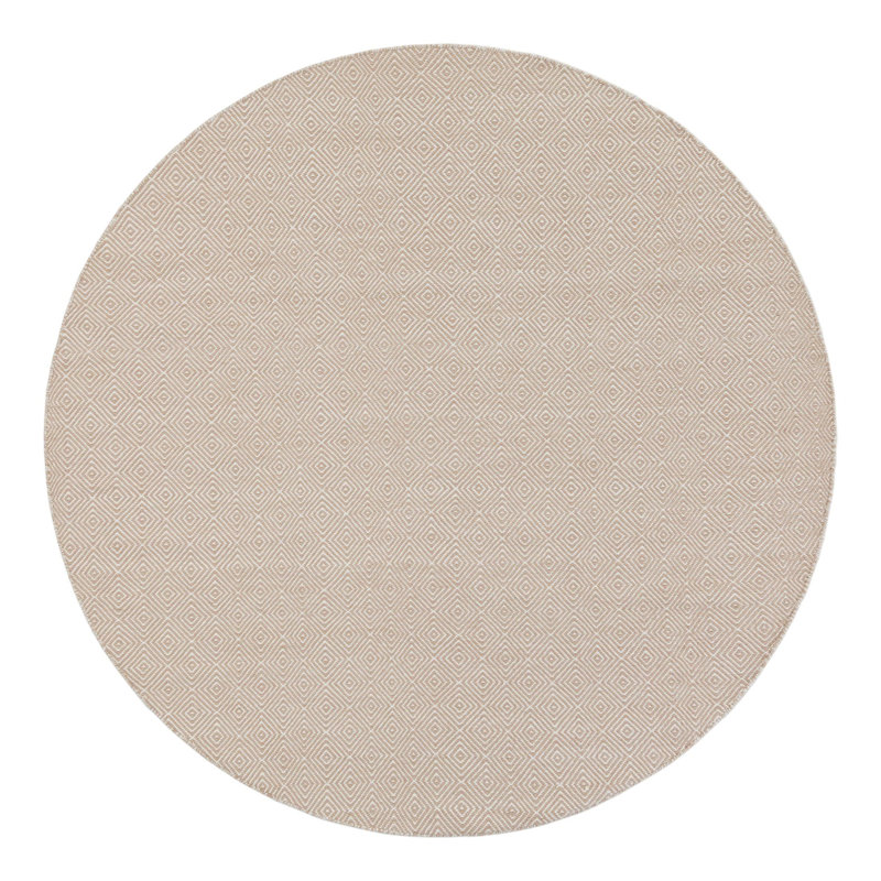 Traetyn Flatweave Wool Indoor Rug, Round 7'10"