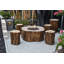 Round Concrete Smokeless Fire Pit Table-732505983