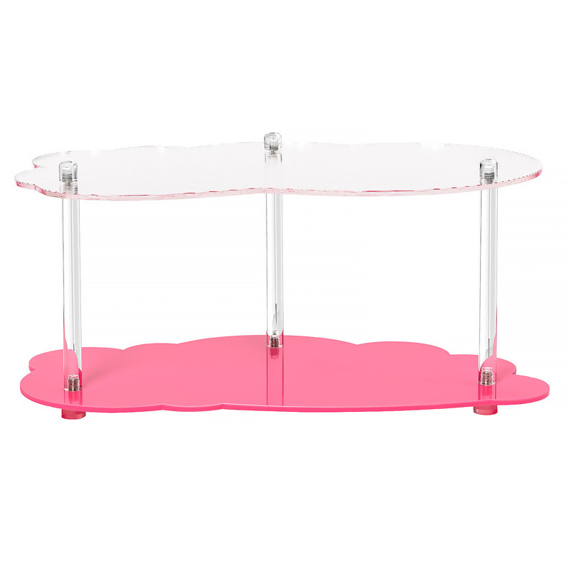 Organisateur de maquillage en acrylique Kedwin, Rose