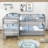 Twin-Over-Twin and Twin L-Shaped Wood Bunk Bed With Trundle-70507690