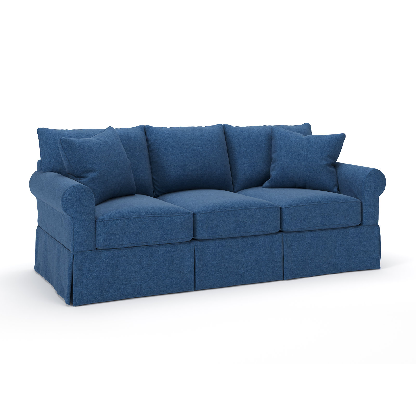 Amari 89" Cotton Sofa, Classic Indigo Denim