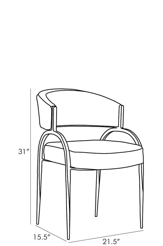 Bahati Armchair, Natural Linen