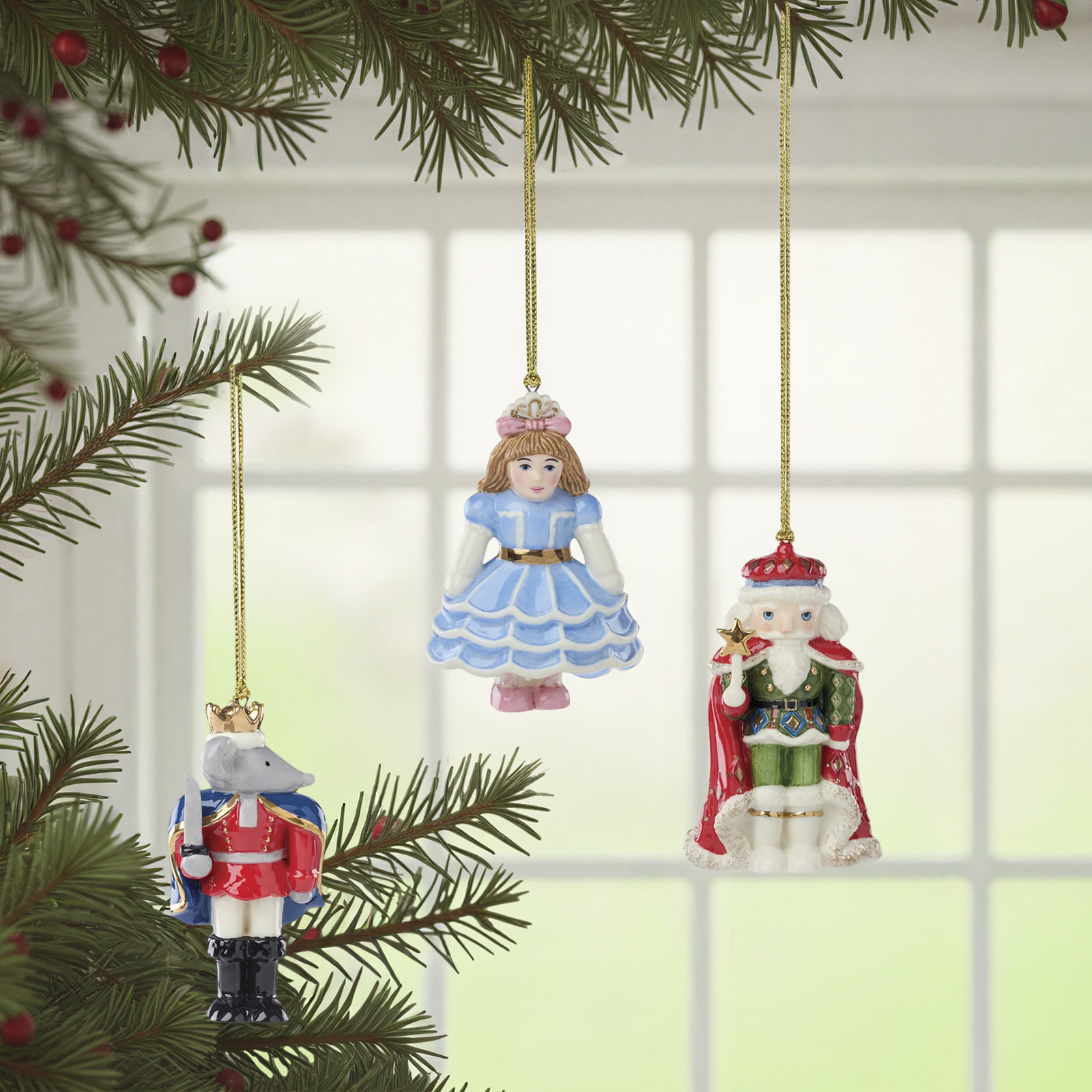 Lenox Nutcracker Ballet 3-Piece Ornament Set